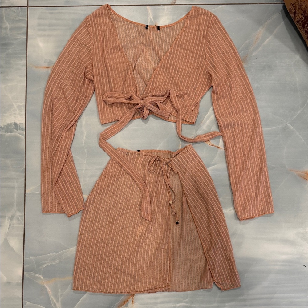 Revolve mesh cover up set